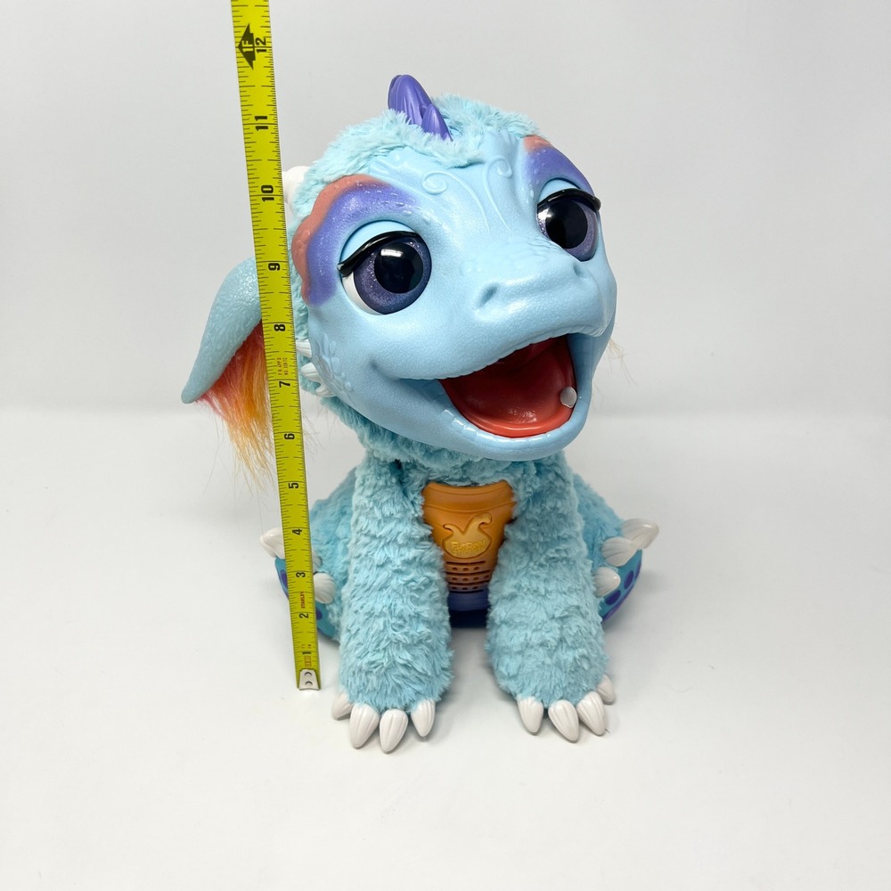 Hasbro FurReal Friends Torch My Blazin Dragon Interactive Plush Blue Tested - Picture 12 of 16